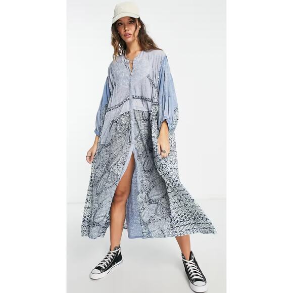 free people blue flowy dress Free People Beach main image 1